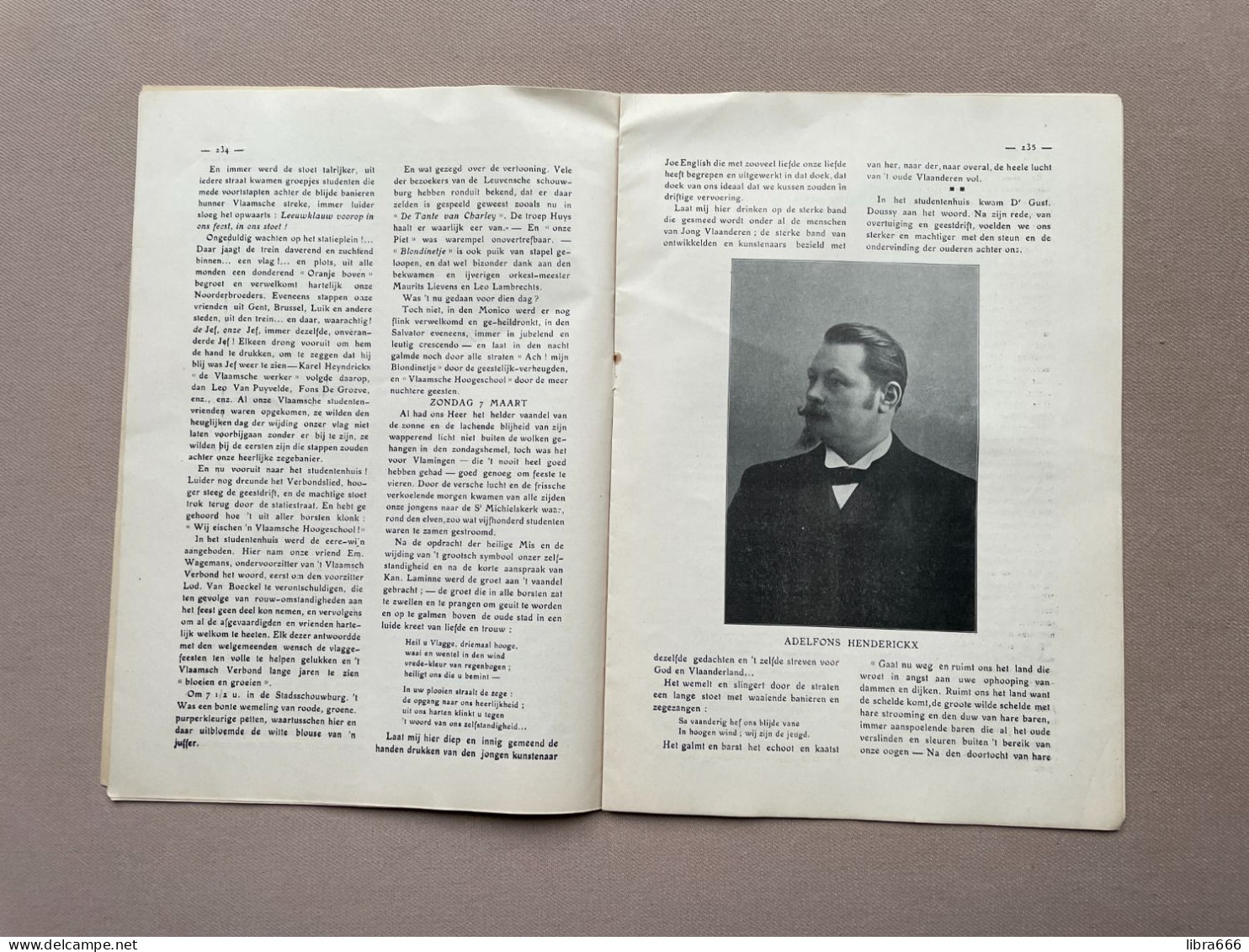 1909 - Studentenblad - ONS LEVEN LOVEN - EH Deken De Grijse, Adelfons Henderickx, E.H. Kanunnik Knaapen - Leuven - Scolastici