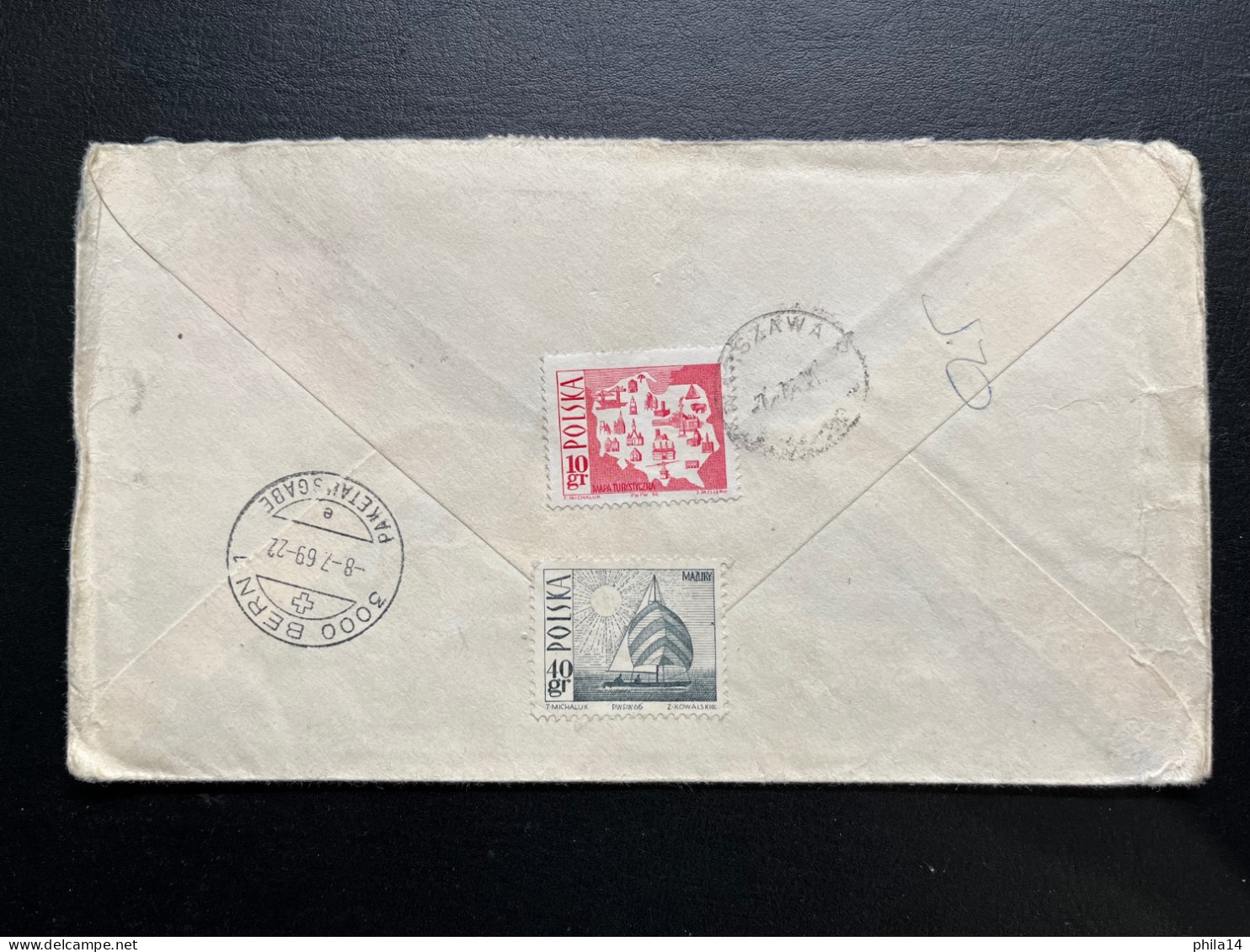 ENVELOPPE POLOGNE POLSKA / POZNAN POUR BERN SUISSE 1969 - Briefe U. Dokumente