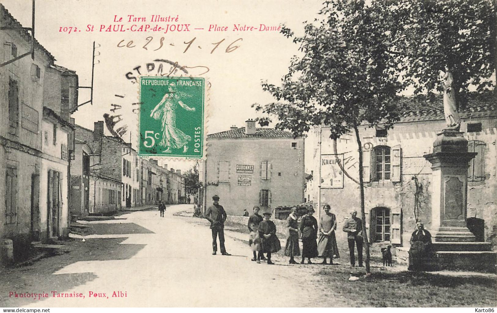 St Paul Cap De Joux * Place Notre Dame * Enfants Villageois - Saint Paul Cap De Joux