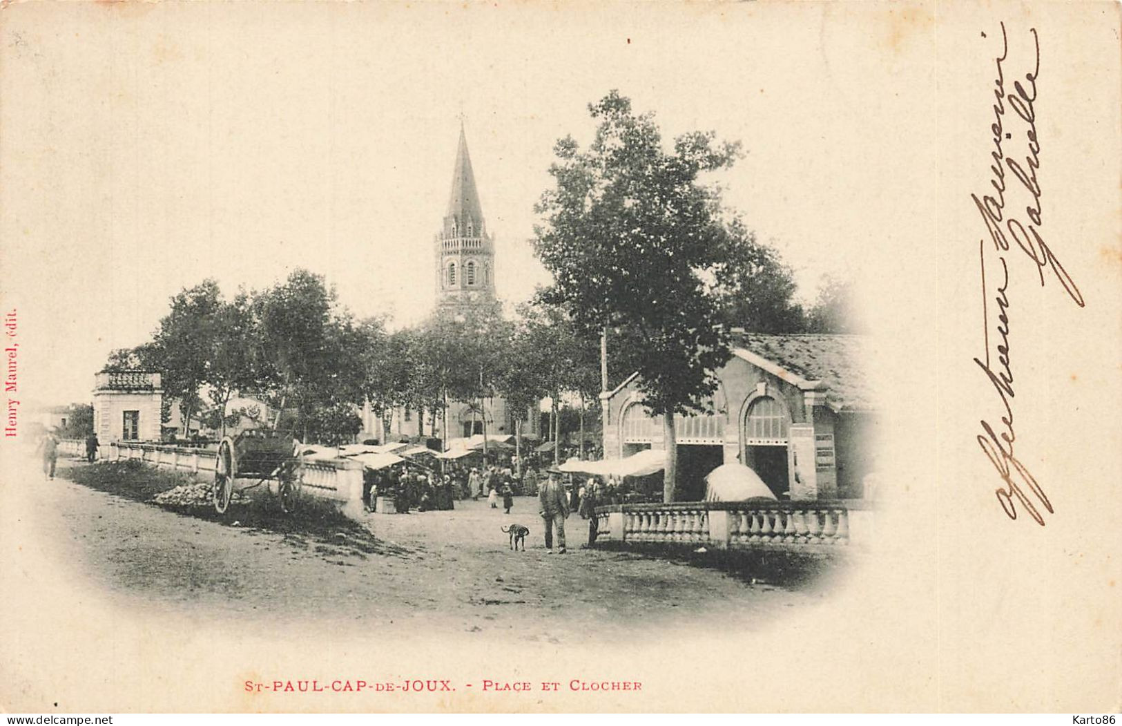 St Paul Cap De Joux * Place Du Village Et Clocher De L'église * Halle Marché Villageois - Saint Paul Cap De Joux