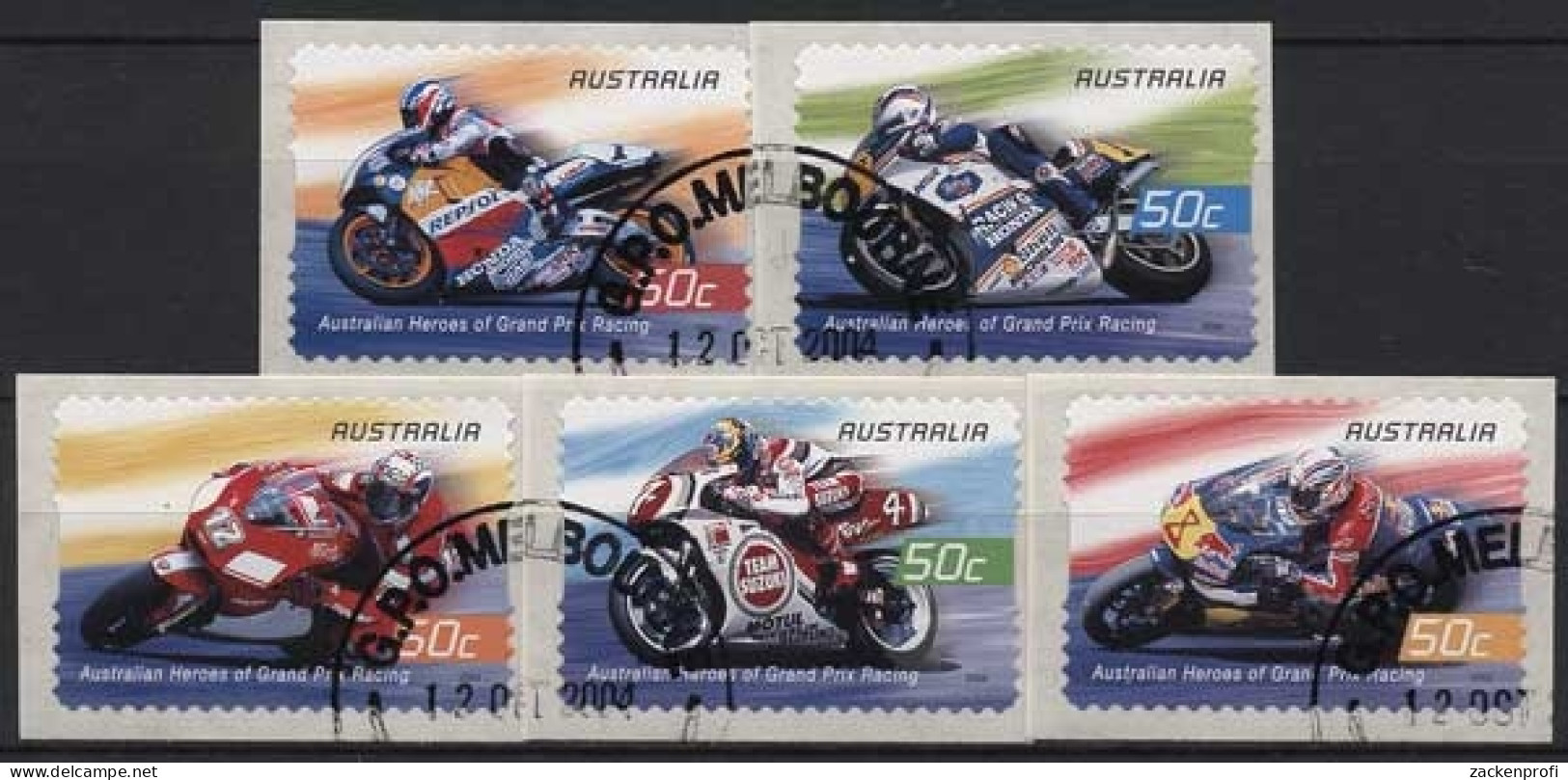 Australien 2004 Motorradrennfahrer 2383/87 Gestempelt - Gebraucht