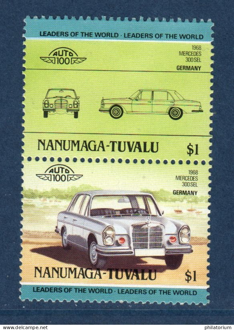 Tuvalu - Nanumaga, Mi 31, 32, Mercedes 300 Sel 1968, - Tuvalu