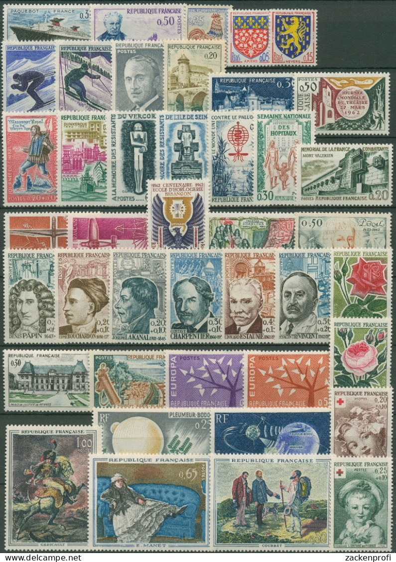 Frankreich Jahrgang 1962 Komplett Postfrisch (SG96265) - 1960-1969
