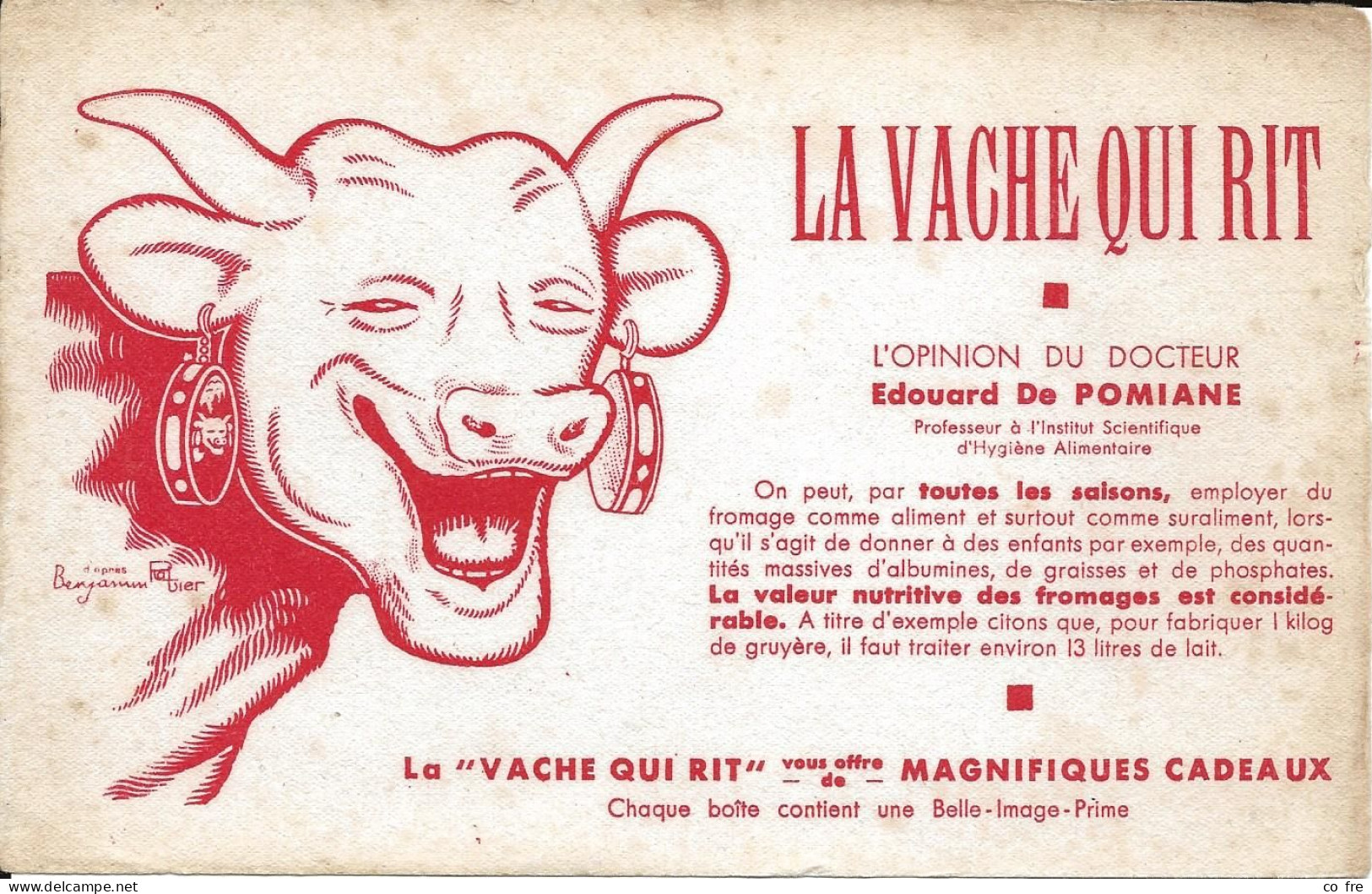Buvard "La Vache Qui Rit" Voir Le Scan - Lebensmittel