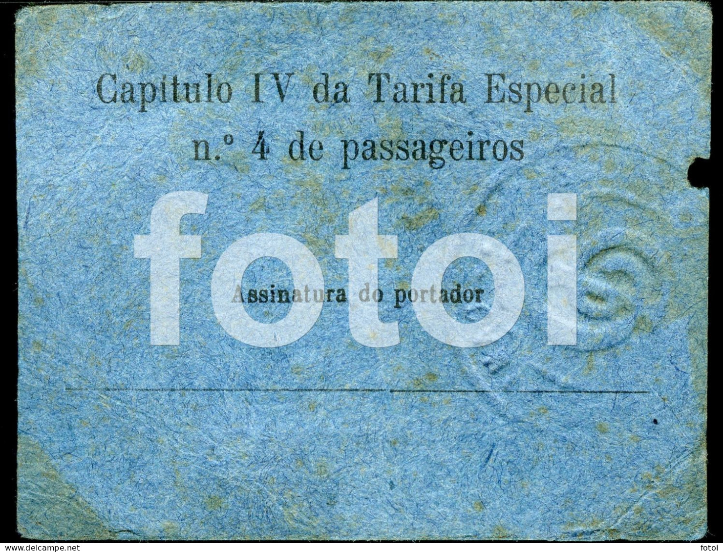 1946 ORIGINAL CARTÃO BILHETE CAMINHOS FERRO LISBOA ALVERCA PORTUGAL RAIL TICKET CARD - Europa