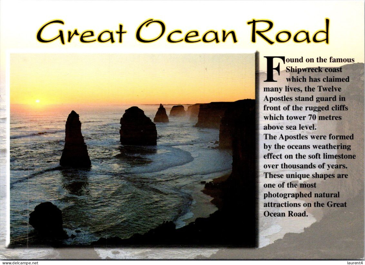 27-2-2024 (1 Y 21) Australia - VIC - Great Ocean Road (2 Postcards) - Sonstige & Ohne Zuordnung