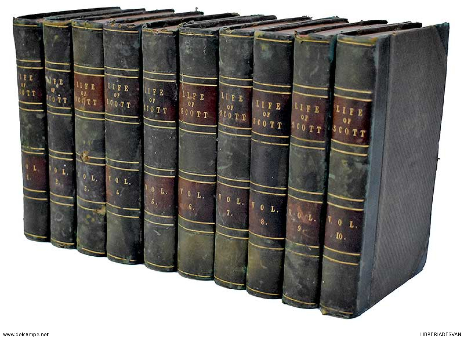 Memoirs Of The Life Of Sir Walter Scott, Bart. 10 Vols. - John Gibson Lockhart - Biografieën