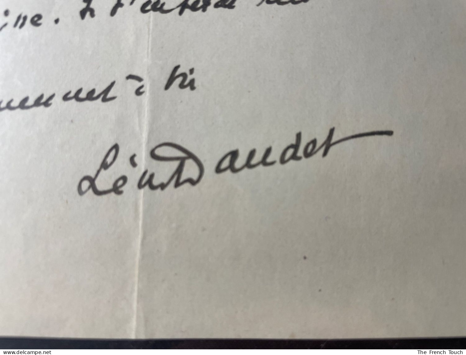 DAUDET Léon - Correspondance [Une Lettre] - Schriftsteller