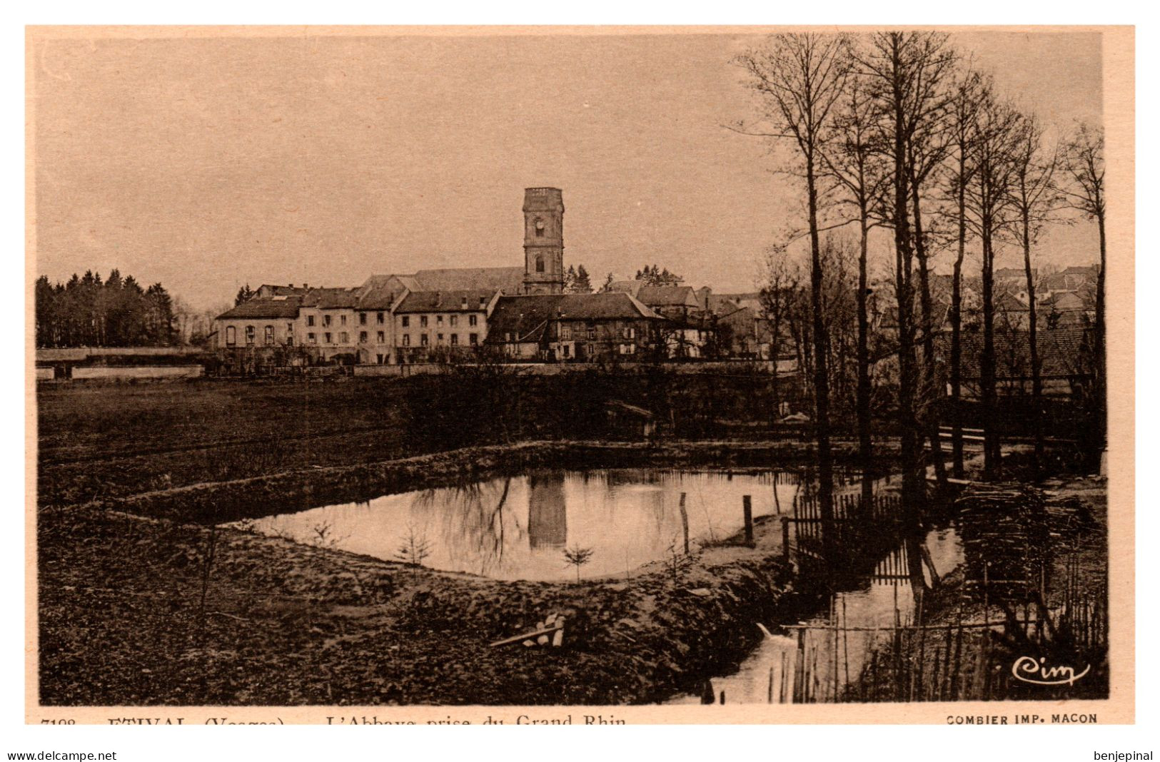 Etival - L'Abbaye Prise Du Grand Rhin - Etival Clairefontaine