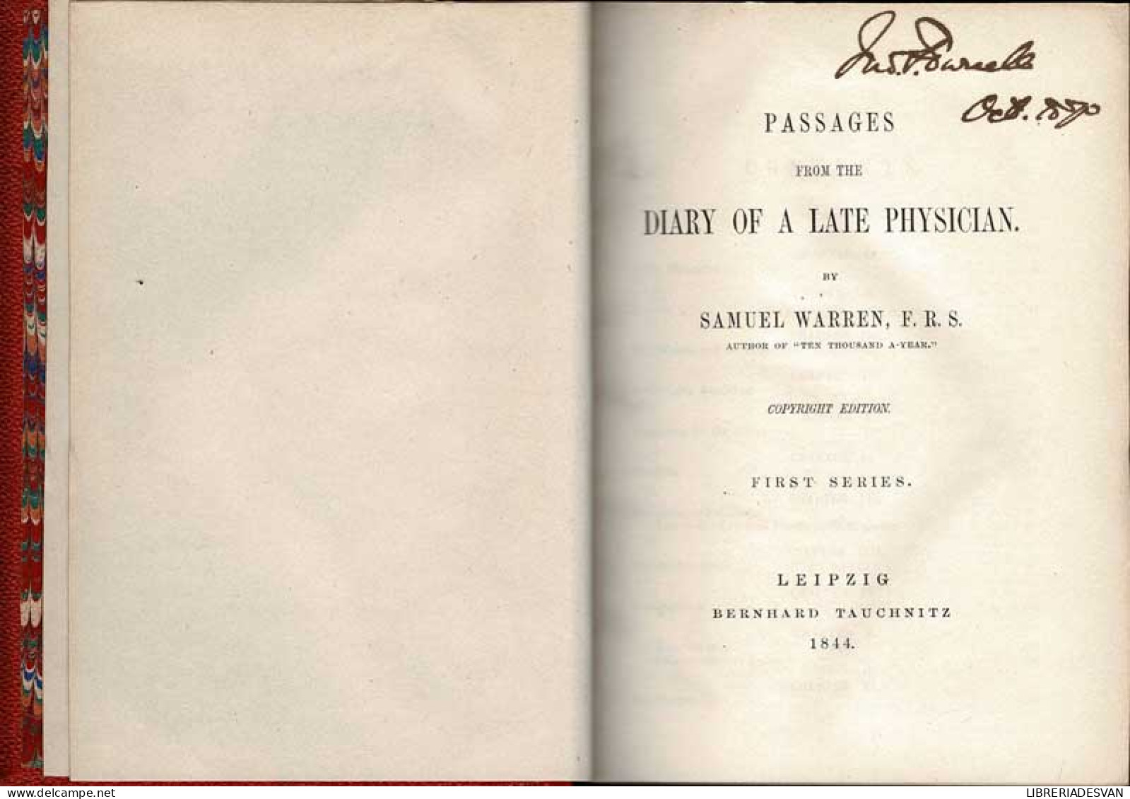 Passages From The Diary Of A Late Physician - Samuel Warren, F.R.S. - Biografieën