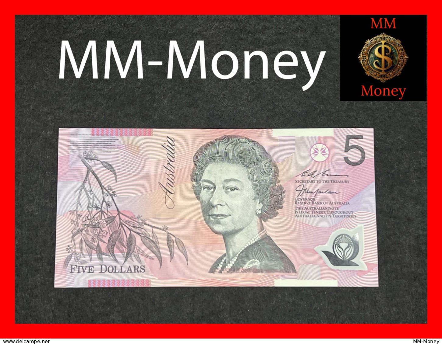 AUSTRALIA 5 $ 1996 P. 51 C  Polymer  *sig.  Evans - Macfarlane*     AU   [MM-Money] - 1992-2001 (billetes De Polímero)