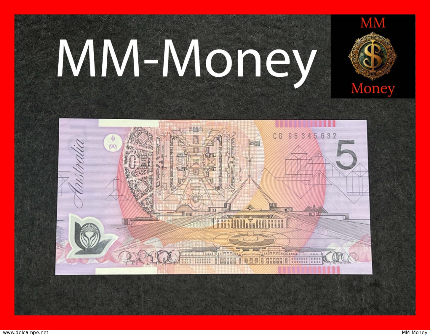 AUSTRALIA 5 $ 1996 P. 51 C  Polymer  *sig.  Evans - Macfarlane*     AU   [MM-Money] - 1992-2001 (polymer Notes)