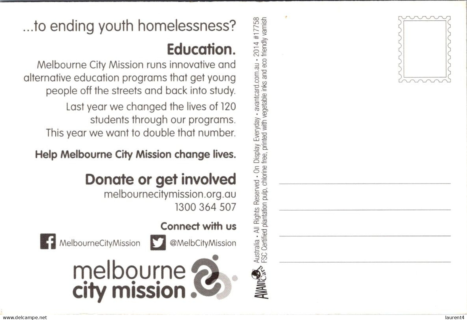 27-2-2024 (1 Y 25) Australia - Melbourne City Mission - Melbourne