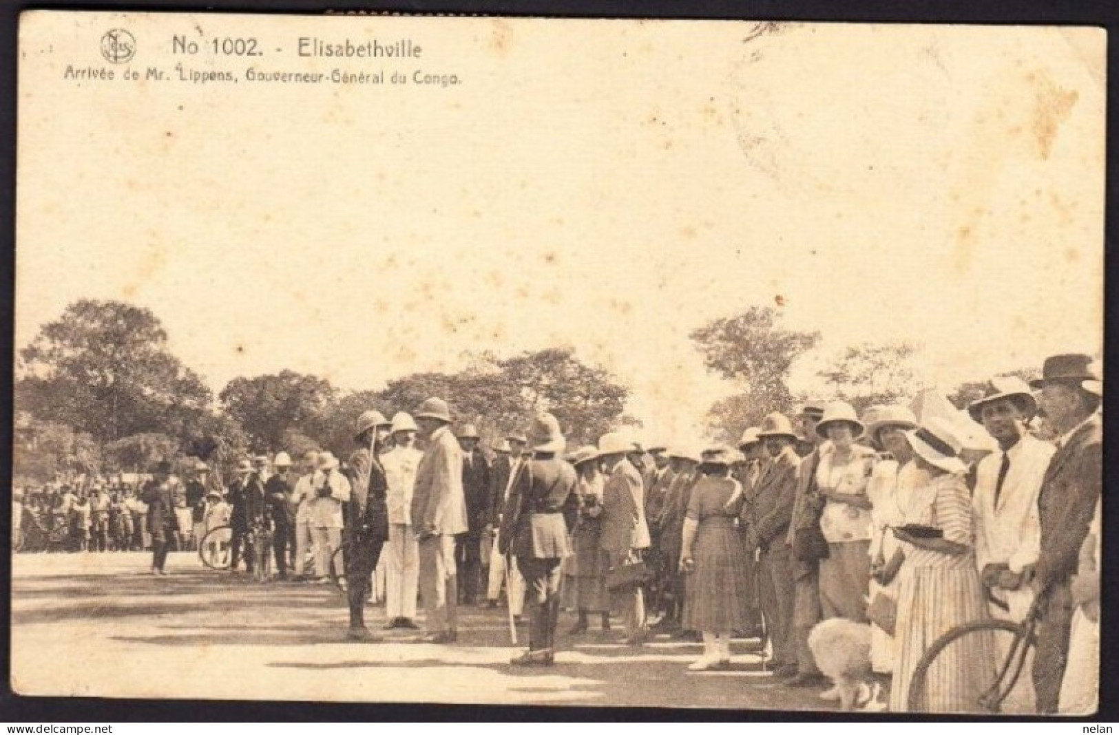 ELISABETHVILLE - ARRIVEE DE MR. LIPPENS , GOUVERNEUR GENERAL DU CONGO - Lubumbashi