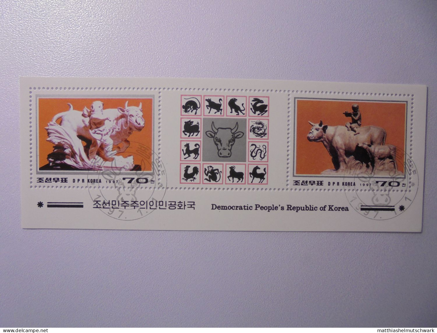 1997 Chinese New Year - Year Of The Ox 1. Januar Wz: Keine Zähnung: 11 - Chinese New Year