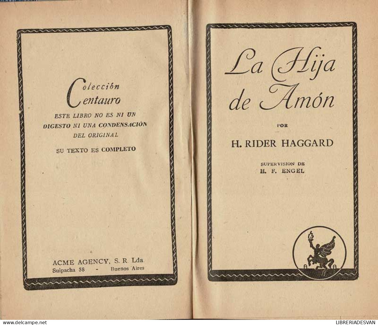 La Hija De Amón - H. Rider Haggard - Otros & Sin Clasificación