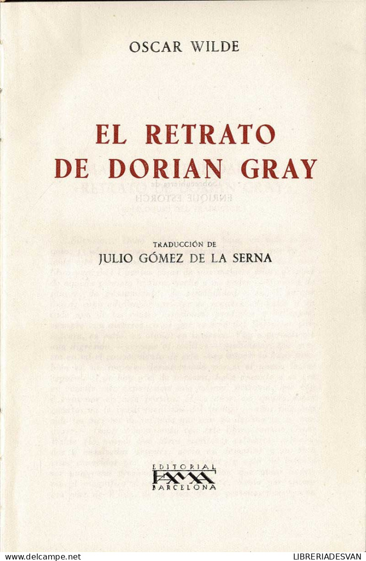 El Retrato De Dorian Gray - Oscar Wilde - Other & Unclassified