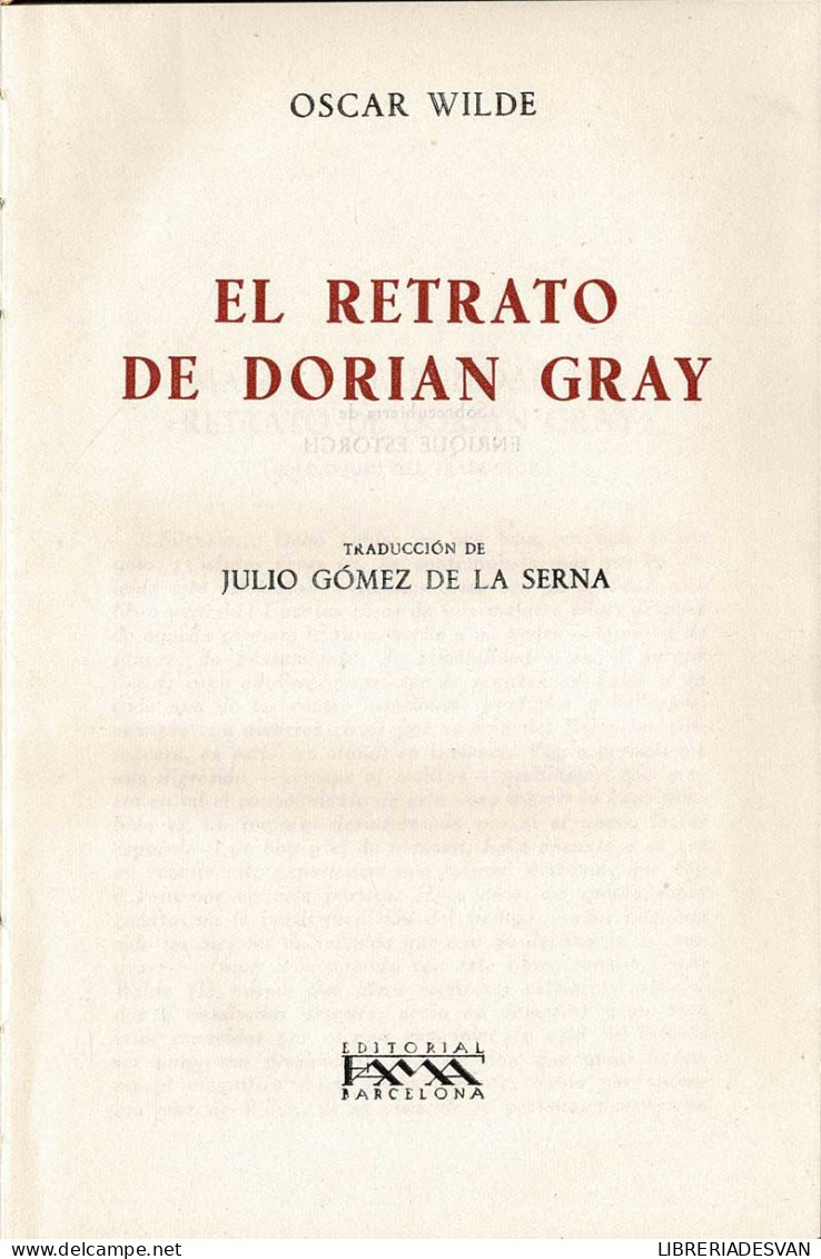 El Retrato De Dorian Gray - Oscar Wilde - Otros & Sin Clasificación