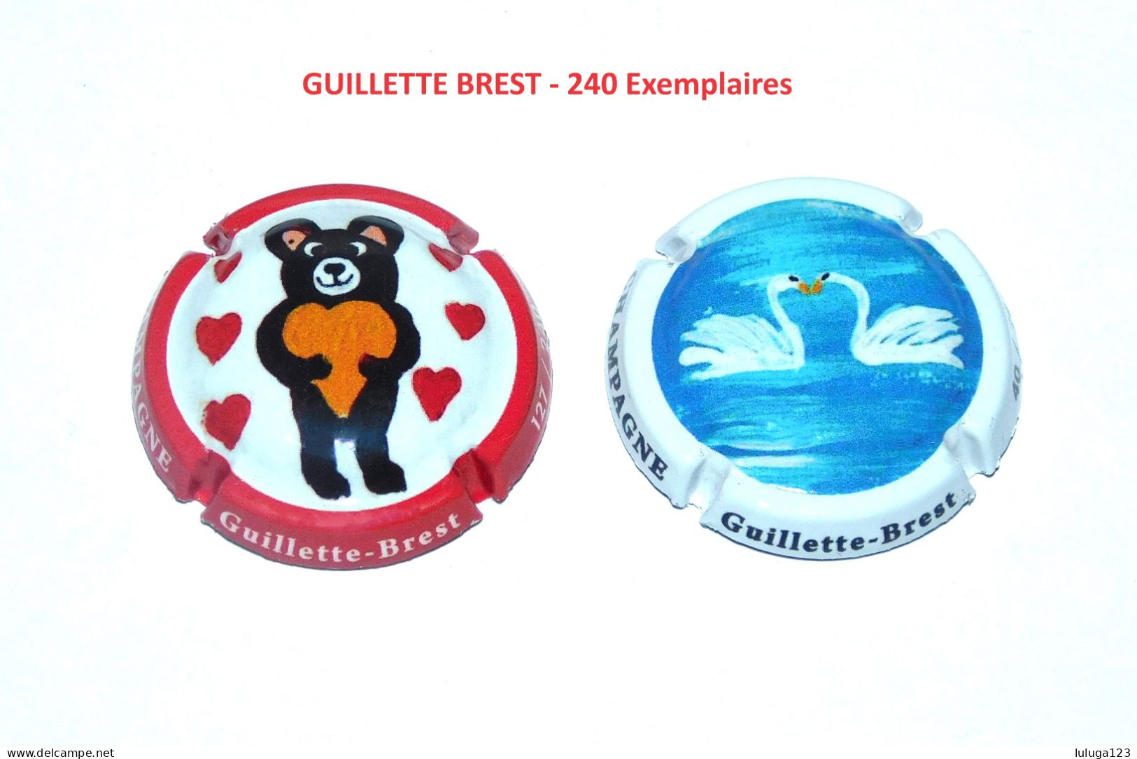 2 Capsules De Champagne GUILLETTE BREST - 240 Exemplaires - Verzamelingen