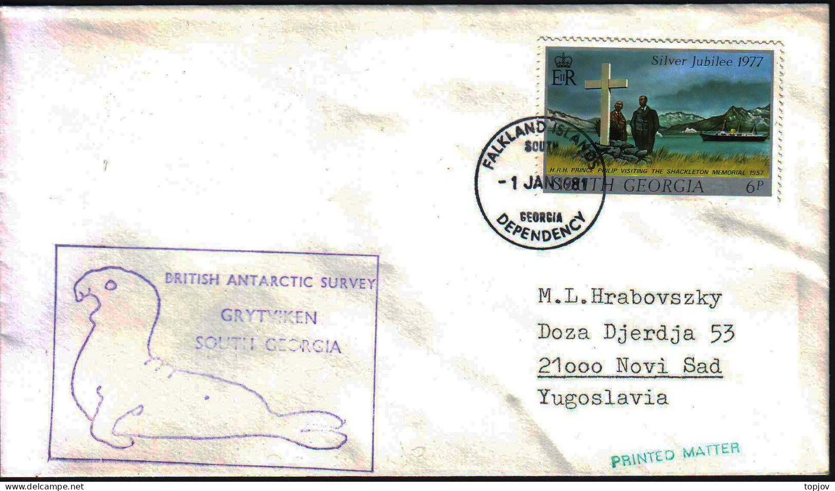 SOUTH GEORGIA - BRITISH ANTARCTIC SURVEY  GRYTVIKEN - 1981 - Antarctic Wildlife