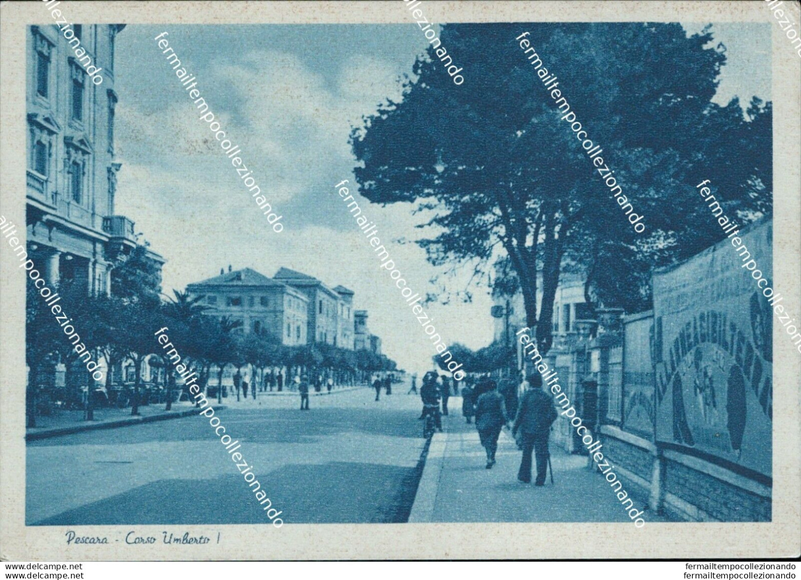 Ci505 Cartolina Pescara Citta' Corso Umberto I 1942 Abruzzo - Pescara