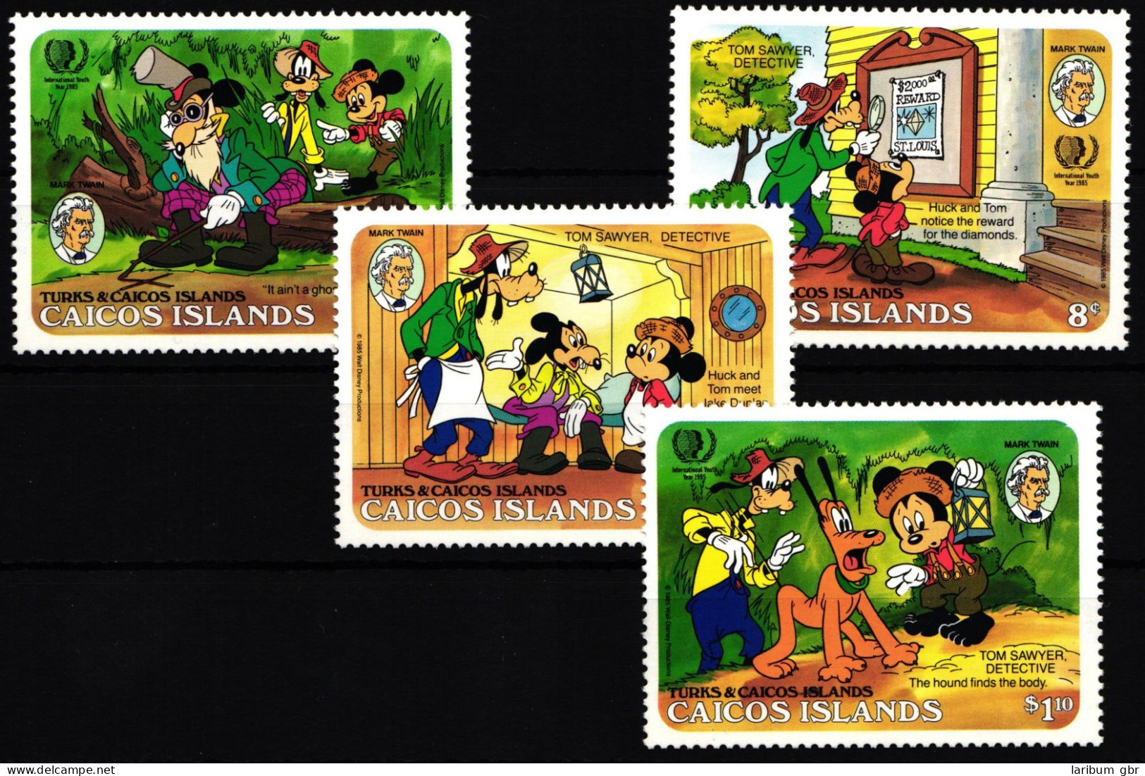 Caicos Inseln 80-83 Postfrisch Mickey Mouse #HQ402 - Turks & Caicos (I. Turques Et Caïques)