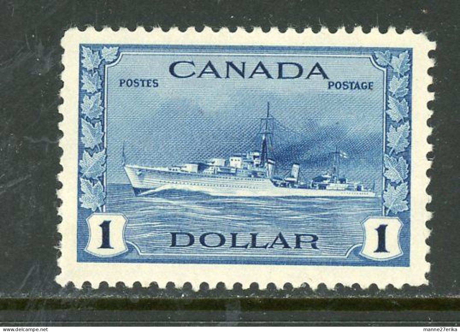Canada MNH 1942 Tribal Class Destroyer - Neufs