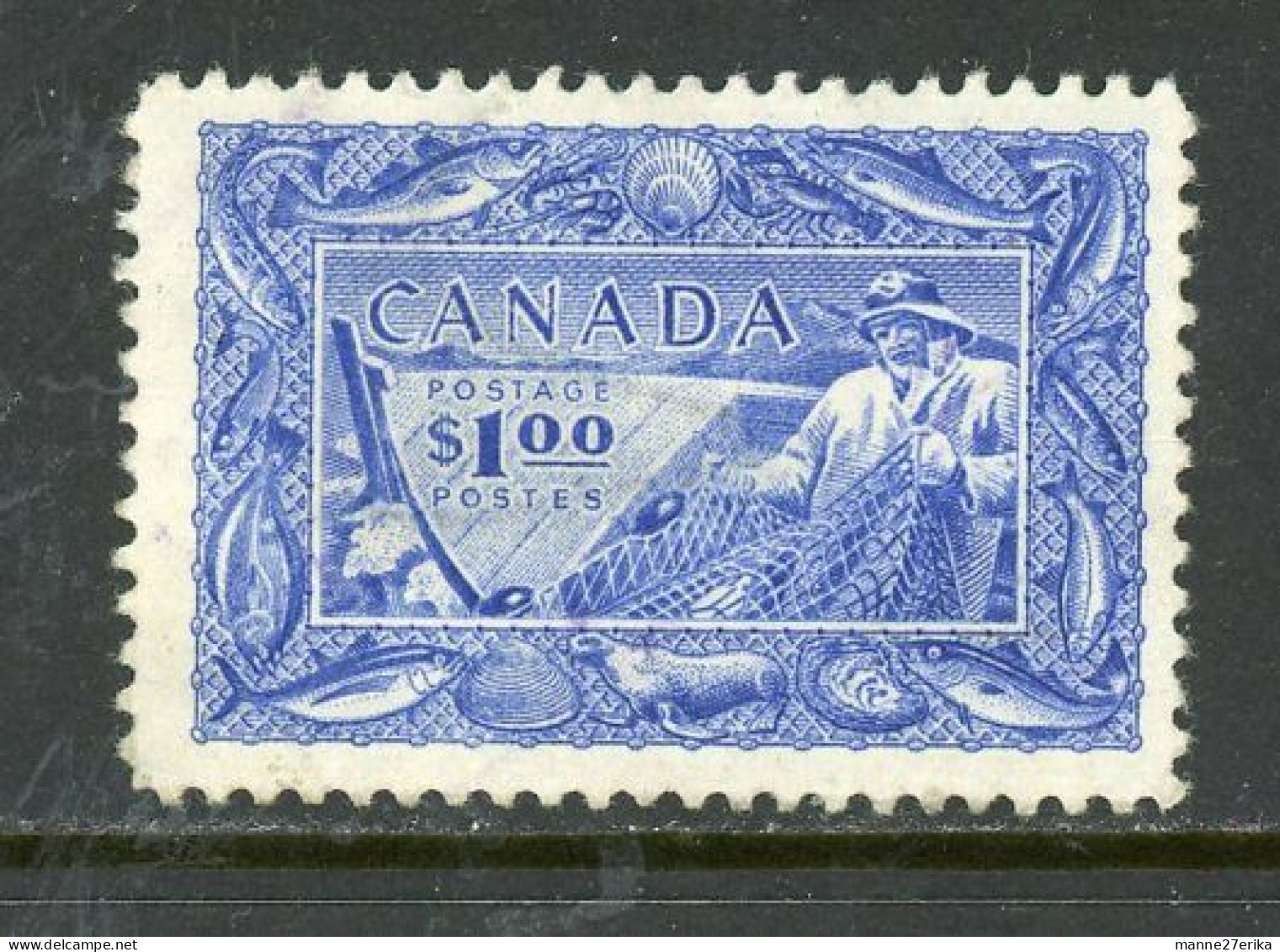 Canada MH 1951 Fisherman - Unused Stamps