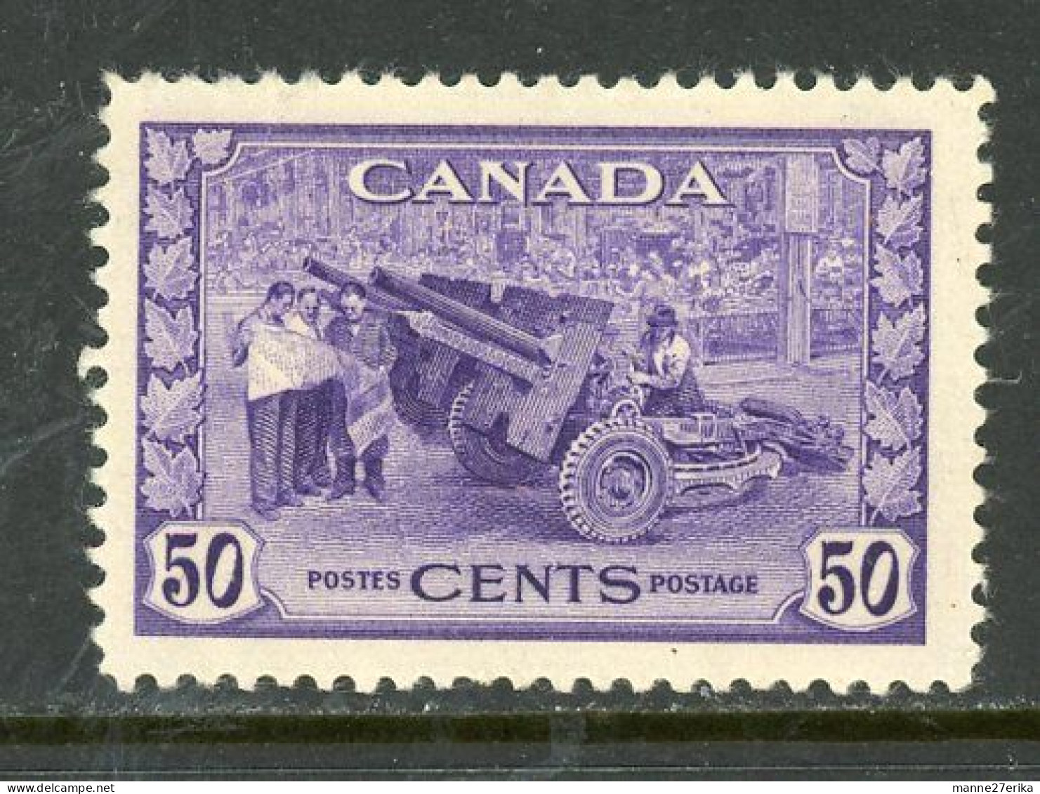 Canada MNH 1942 Munitions Factory - Unused Stamps