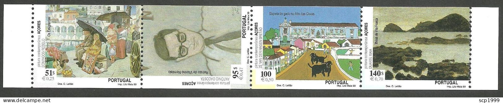 Portugal 1999 - Azores Paintings Booklet MNH - Postzegelboekjes