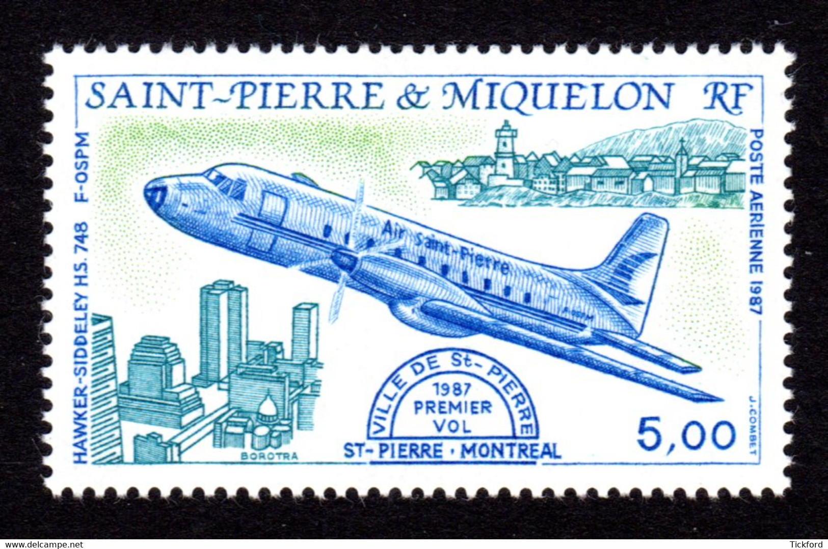 S.P.M. 1987 - PA  Yvert N° 64 -  Neuf **/ MNH - Aviation - Nuevos