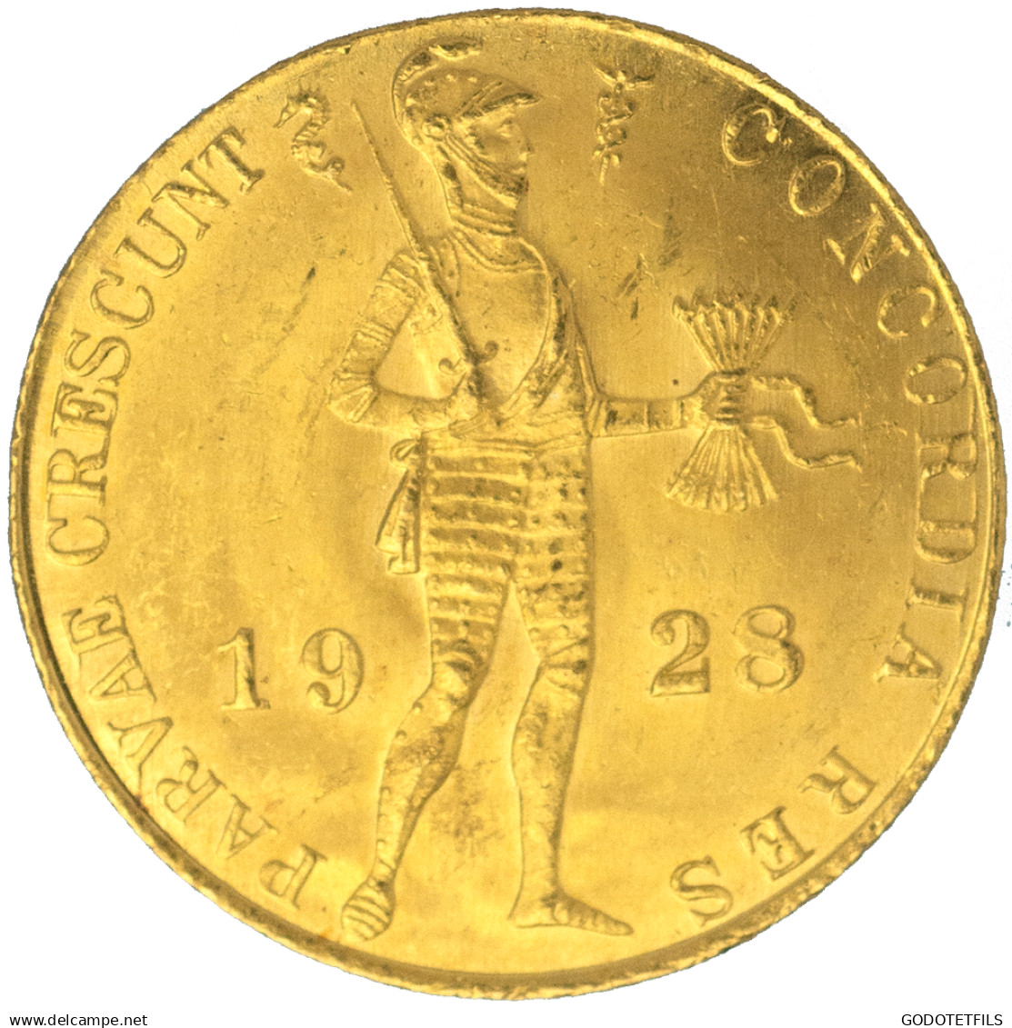 Pays-Bas- Ducat Au Chevalier 1928 Utrecht - Gold- & Silbermünzen