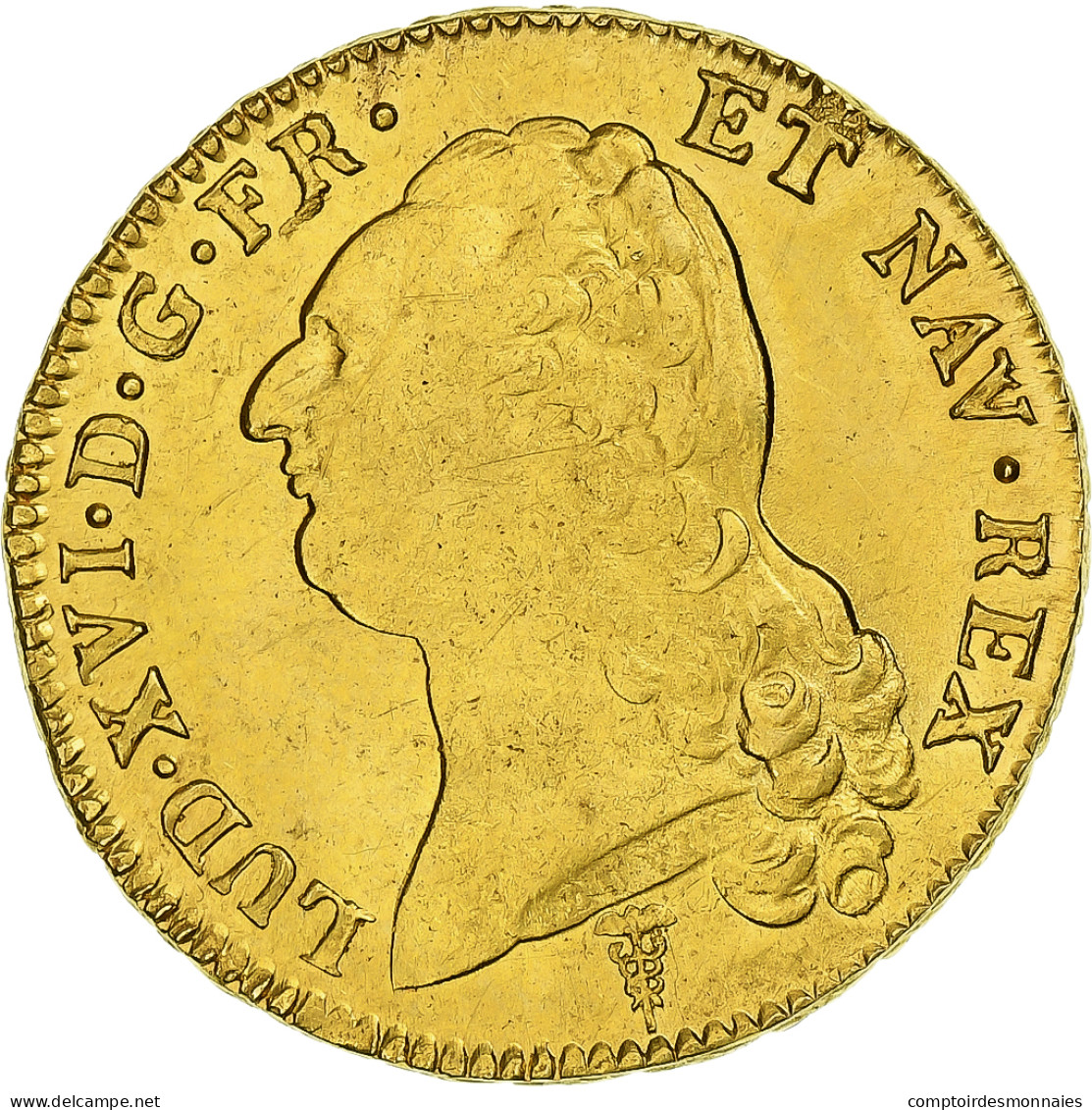 France, Louis XVI, Double Louis D'or à La Tête Nue, 1789, Bordeaux, Or, TTB+ - 1774-1791 Luigi XVI