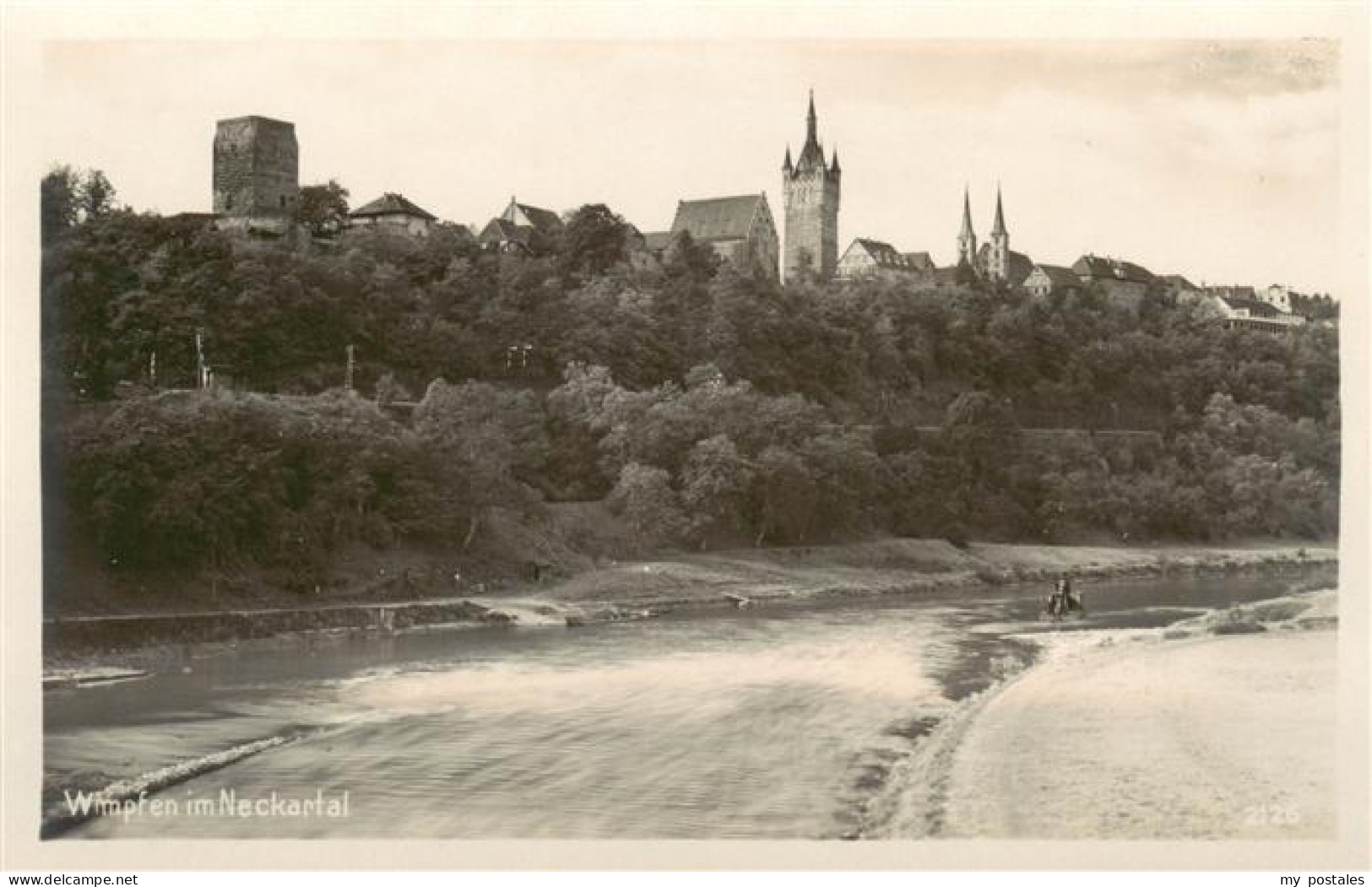 73920931 Bad_Wimpfen_Neckar Neckarpartie Mit Schloss - Bad Wimpfen