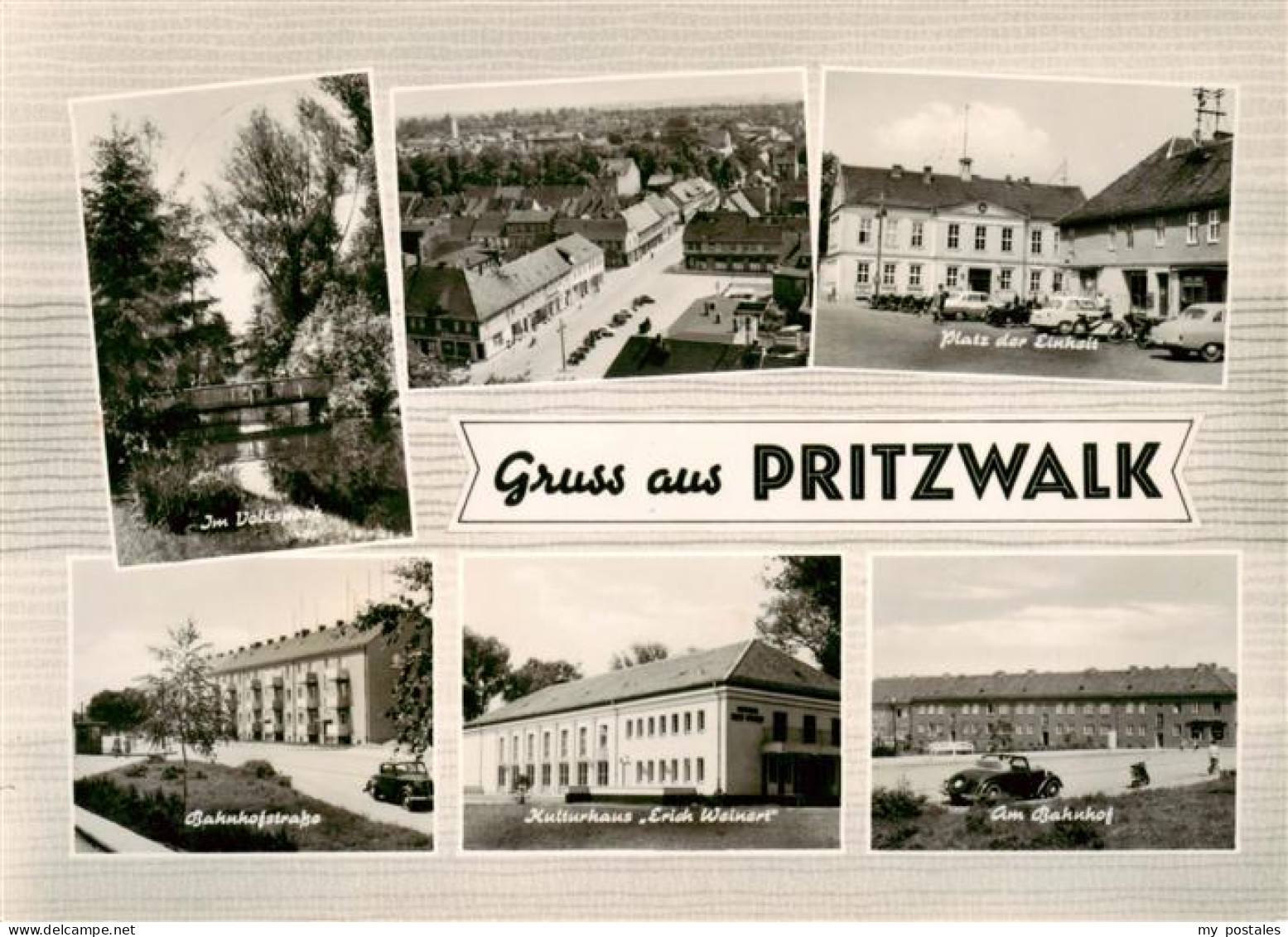 73879799 Pritzwalk Volkspark Panorama Platz Der Einheit Bahnhofstrasse Kulturhau - Pritzwalk