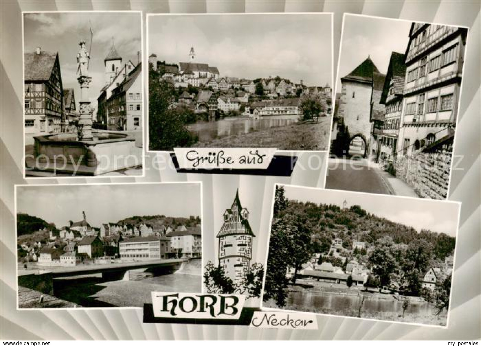 73845409 Horb Neckar Brunnen Neckarpartien Stadttor Horb Neckar - Horb