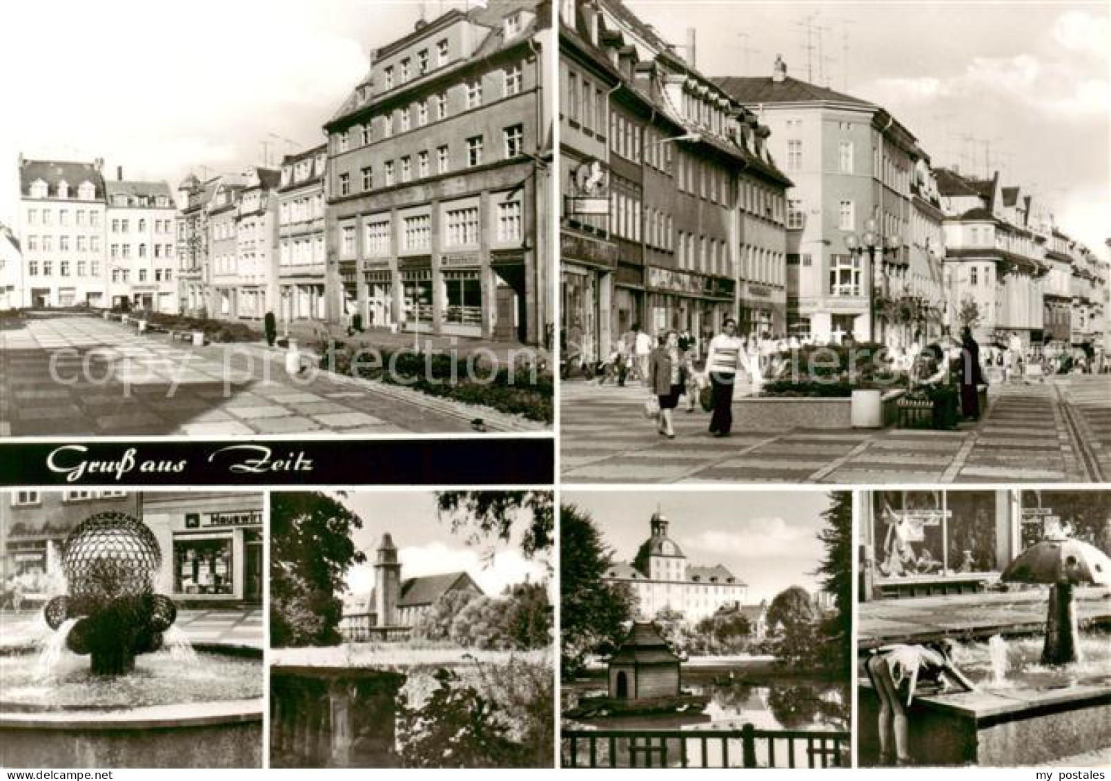 73845304 Zeitz Wilhelm Kuelz Platz Leninstrasse Kugelbrunnen Bahnhof Moritzburg  - Zeitz