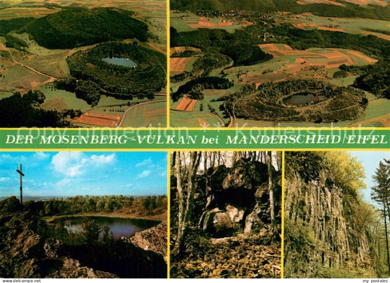 73717690 Manderscheid Eifel Der Mosenberg Vulkan Windborn Henkelsmaar Und Mander - Manderscheid