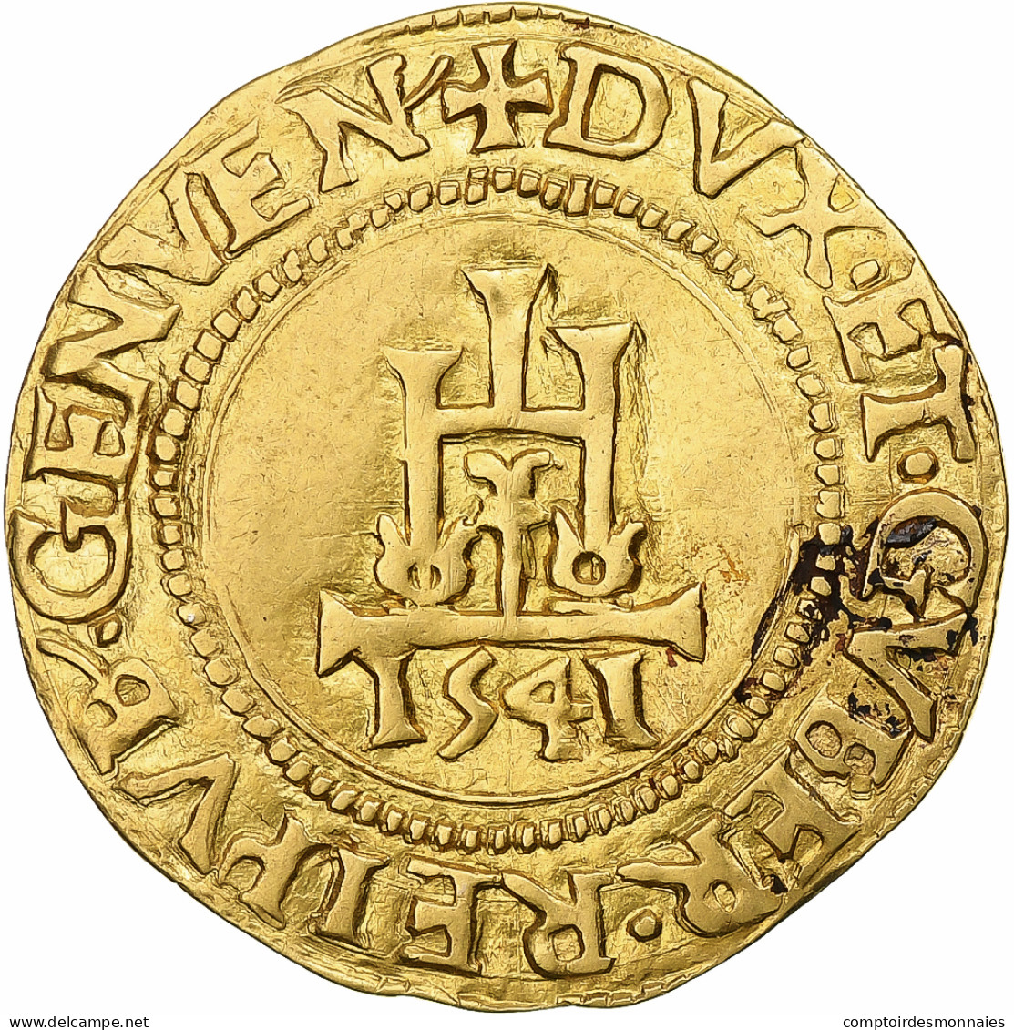 République De Gênes, Scudo D'Oro, 1541, Gênes, Doges Biennaux, Phase 2 - Genes