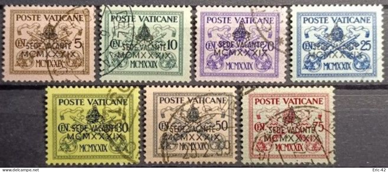 VATICAN. Y&T N°85A/85G. USED. - Gebraucht