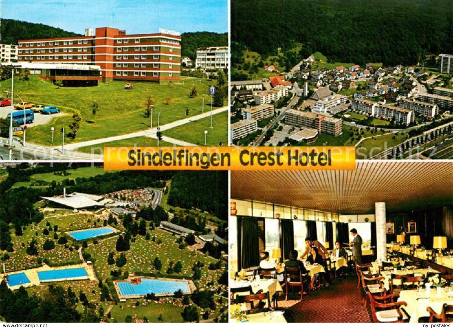 73005104 Sindelfingen Crest Hotel Fliegeraufnahme Schwimmbad Speisesaal Sindelfi - Sindelfingen