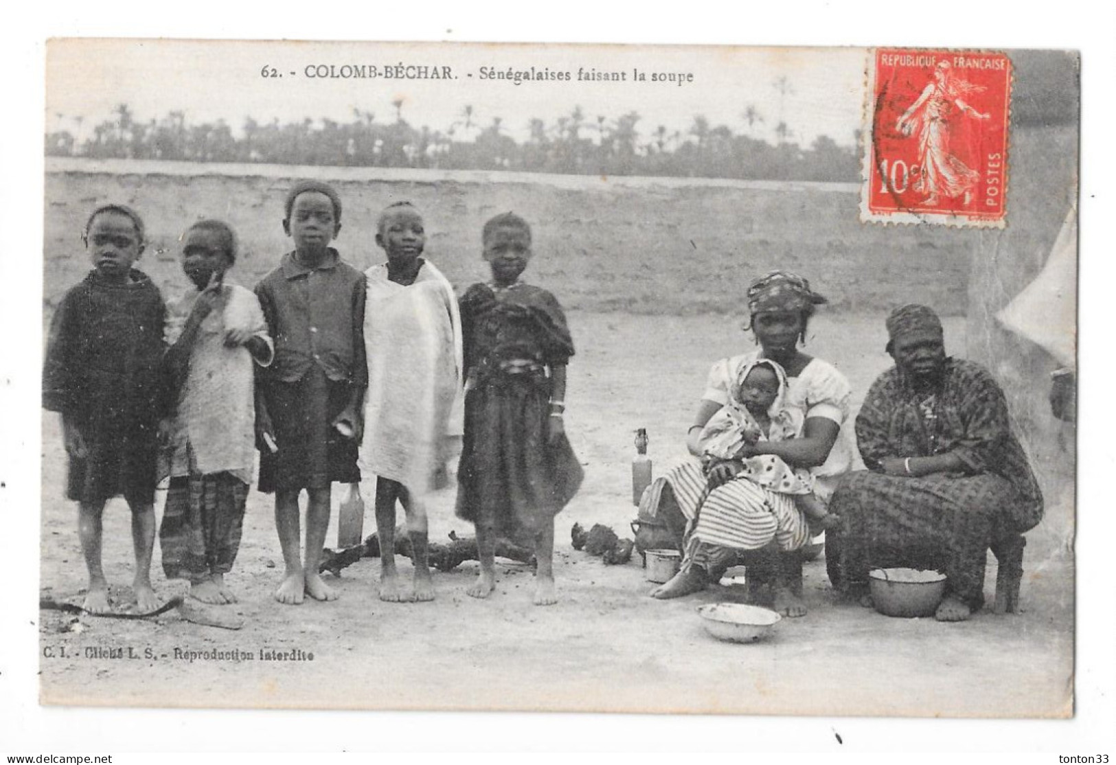 COLOMB BECHAR - ALGERIE - Sénégalais Faisant La Soupe - VUE RARE - TOUL 3 - - Bechar (Colomb Béchar)