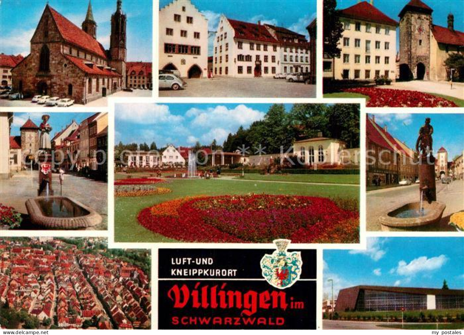 73003103 Villingen-Schwenningen Kirche Marktplatz Rathaus Stadttor Brunnen Park  - Villingen - Schwenningen