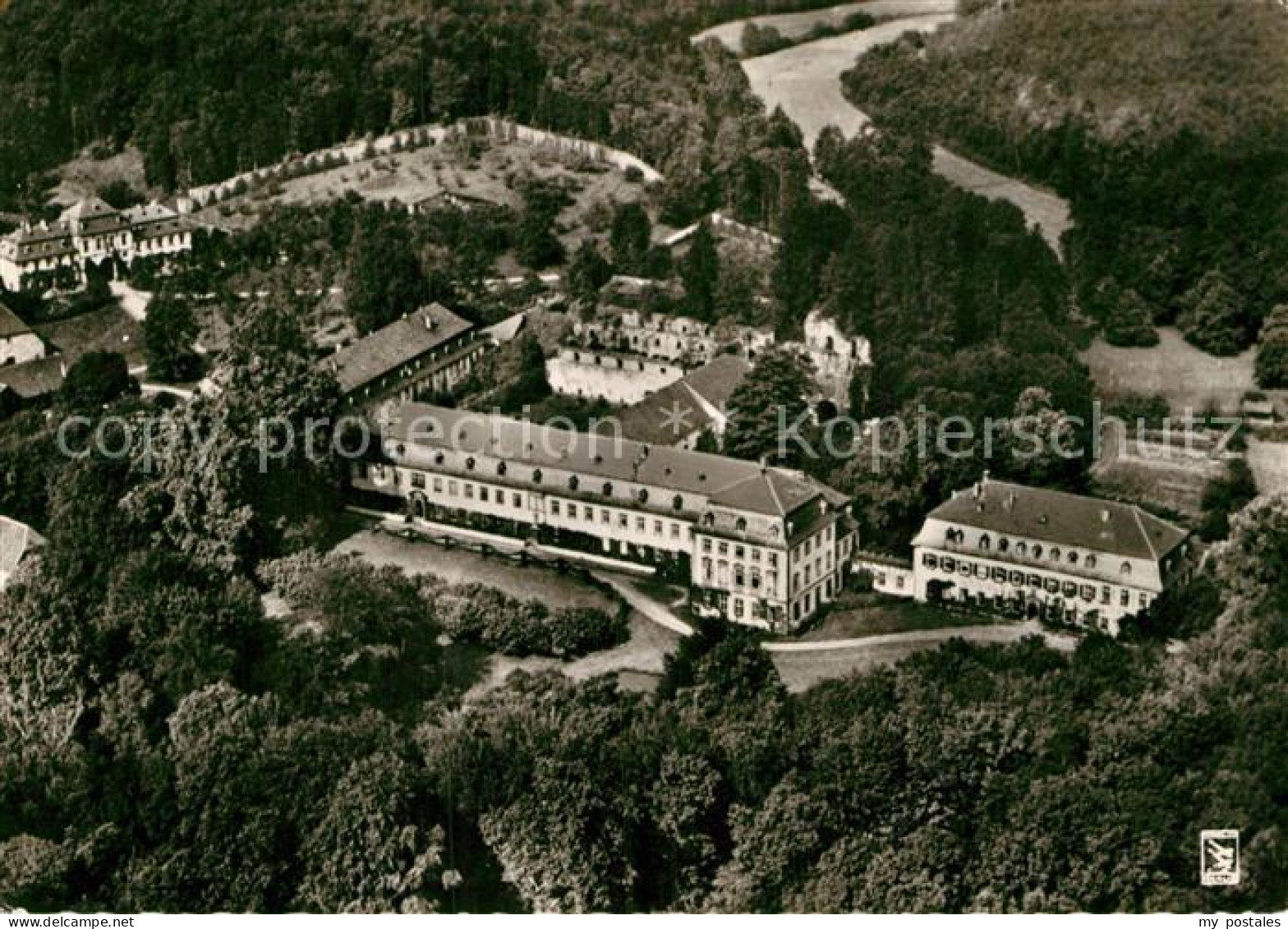 73001055 Arnsburg Hessen Fliegeraufnahme Kloster  Arnsburg - Lich