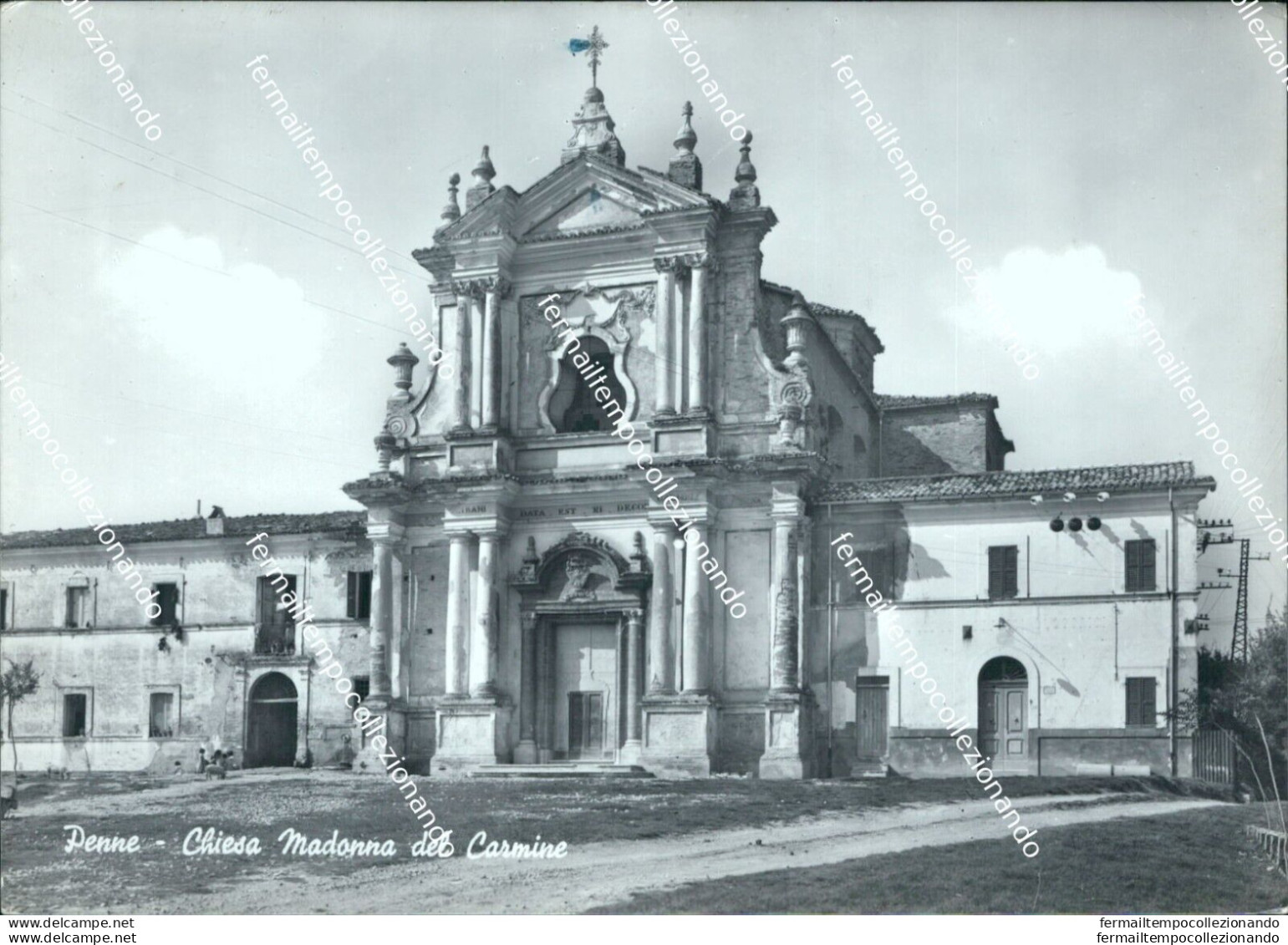 Ci555 Cartolina Penne Chiesa Madonna Del Carmine Provincia Di Pescara - Pescara