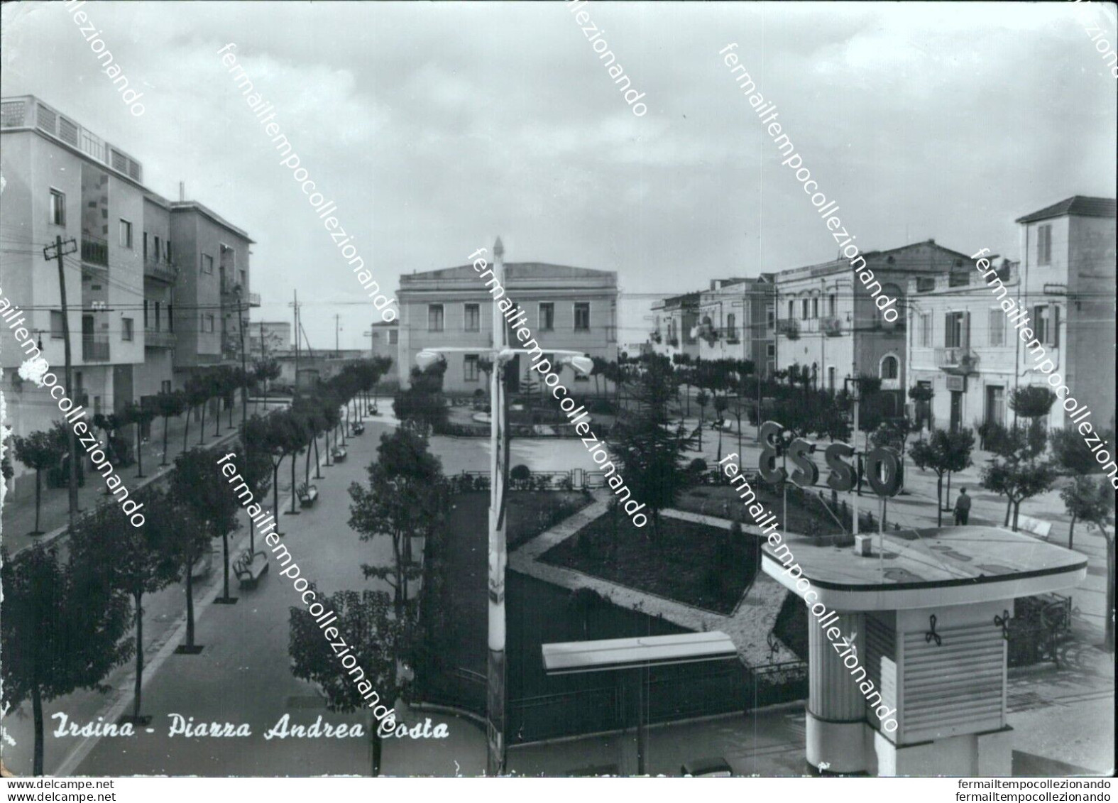 Ci570 Cartolina Irsina Piazza Andra Costa Provincia Di Matera Basilicata - Matera