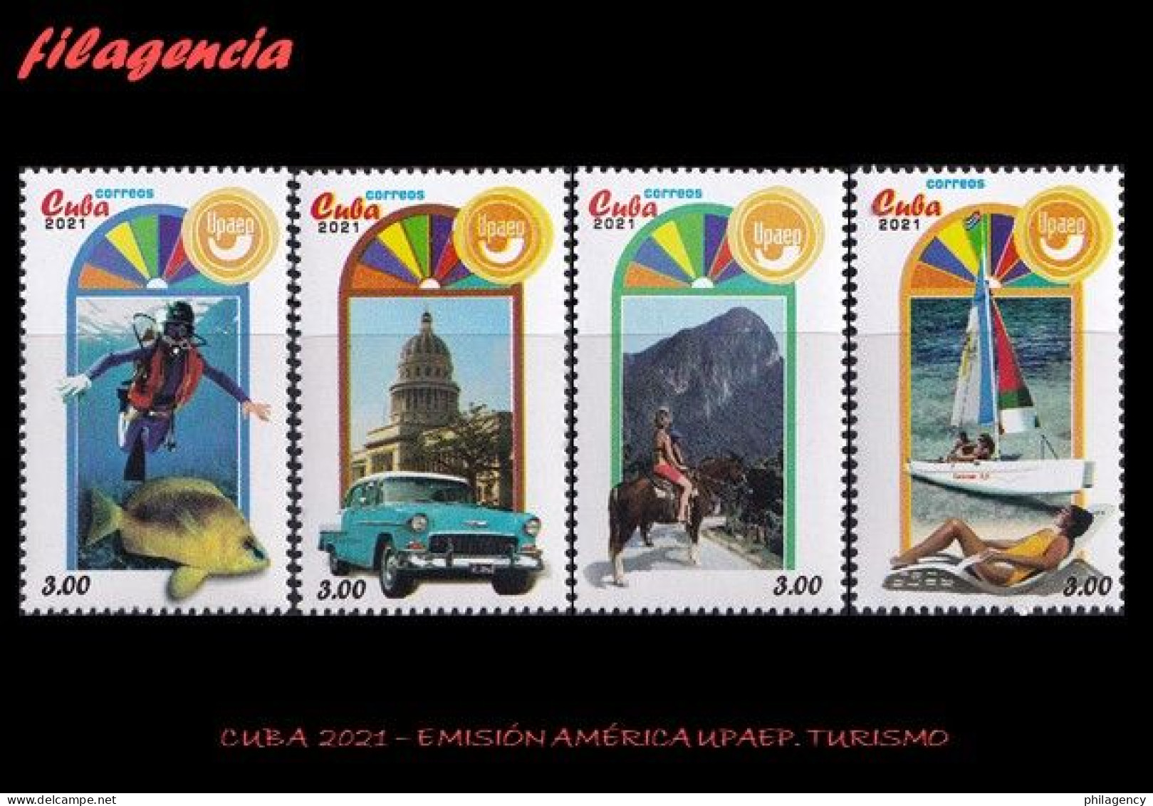 CUBA MINT. 2021-13 EMISIÓN AMÉRICA UPAEP. TURISMO - Unused Stamps