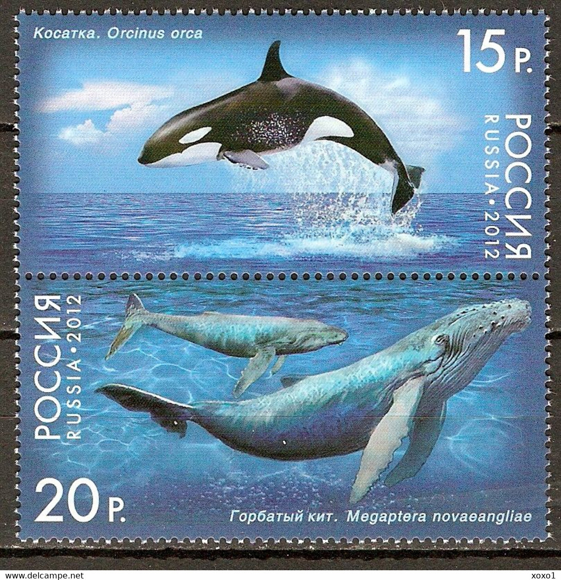 Russia 2012 MiNr. 1788 - 1789  Russland Marine Mammals  Whales 2 V  MNH** 4,20 € - Ballenas