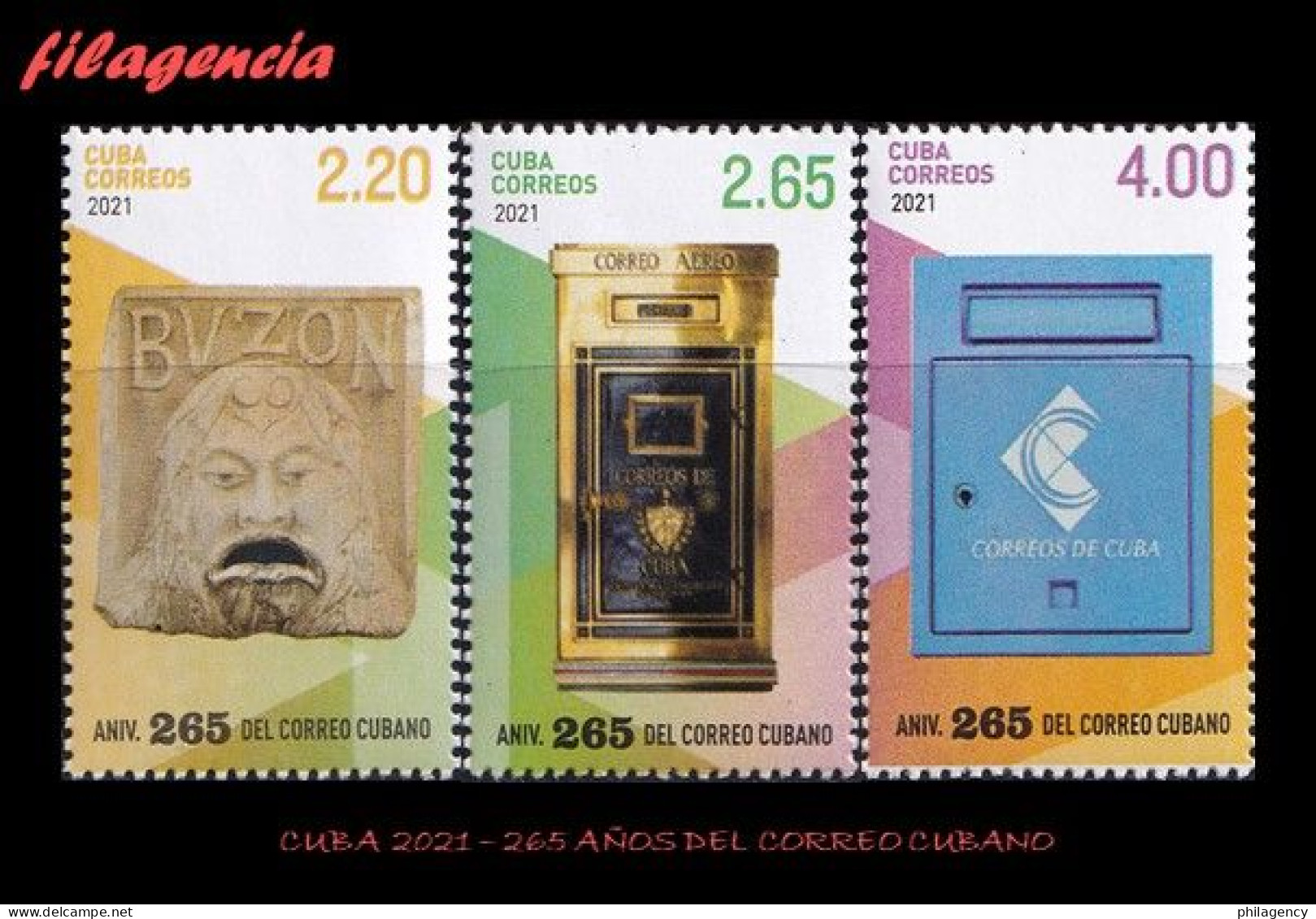 CUBA MINT. 2021-17 265 AÑOS DEL SERVICIO OFICIAL DE CORREOS EN CUBA - Unused Stamps