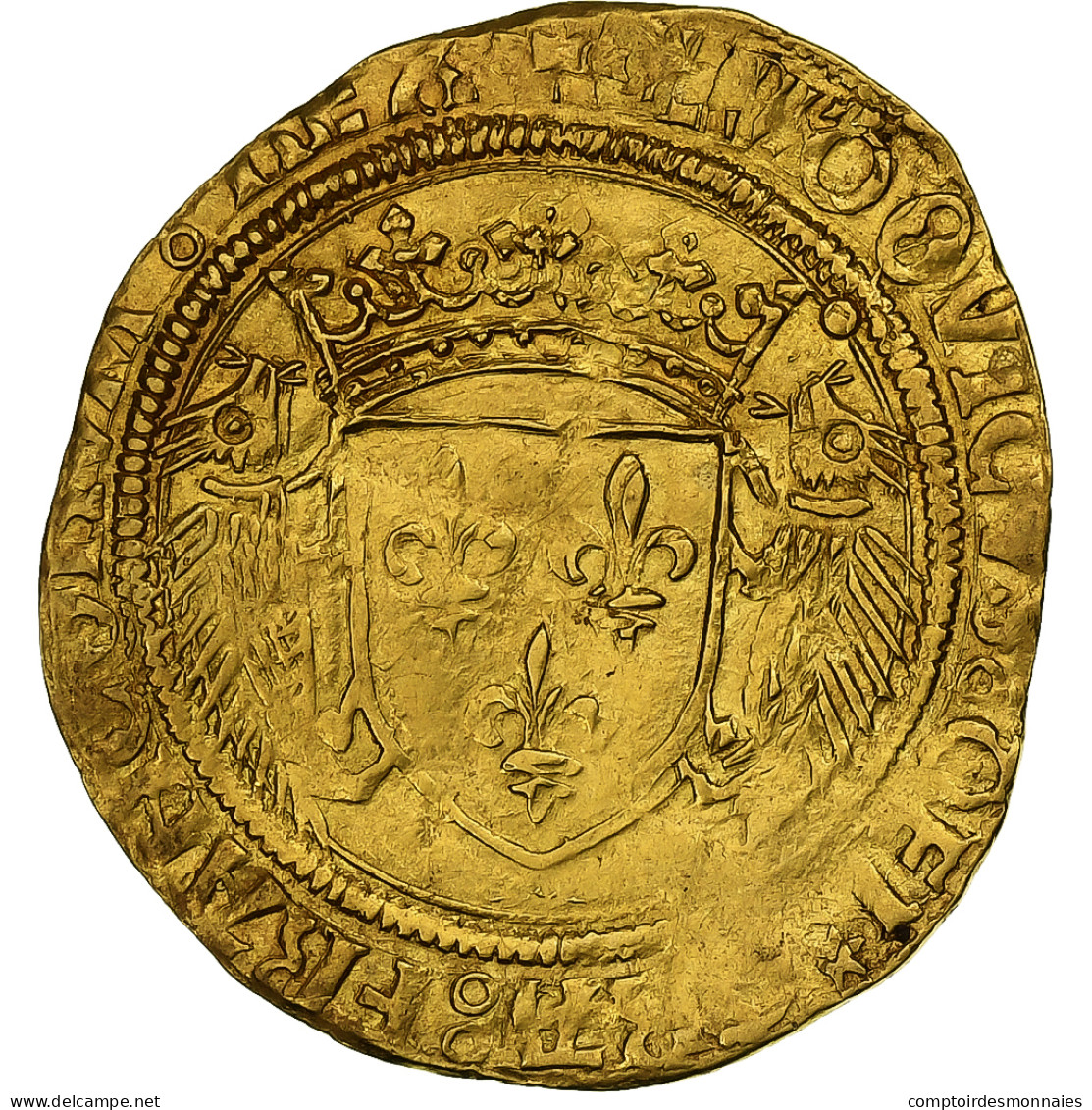 France, Louis XII, Ecu D'or Aux Porcs-Epics, 1498-1514, Montpellier, Or, TTB+ - 1498-1515 Ludwig XII. 